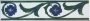 Listello verde/blu cm 5x20